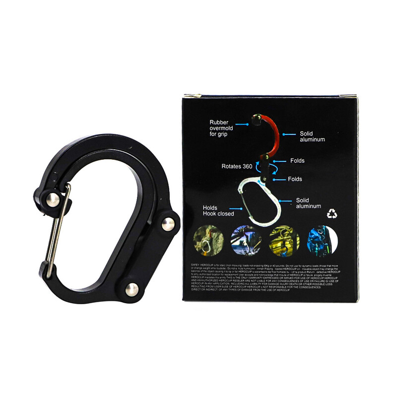 Clip pentru echipament hibrid Carabinier Clip cu cârlig rotativ Clipuri puternice care nu se blochează pentru camping, pescuit, drumeții, rucsac de călătorie, gadget în aer liber