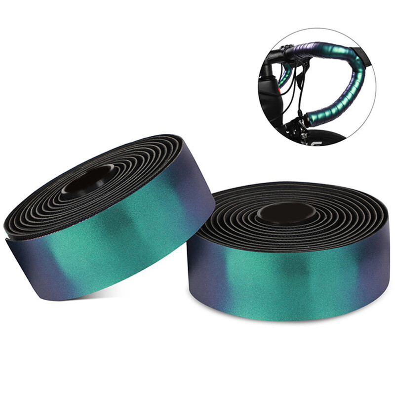 Cureaua pentru ghidon de bicicletă de drum, care amortizează șocurile PU anti-alunecare, înveliș pentru ghidon Echipament de ciclism
