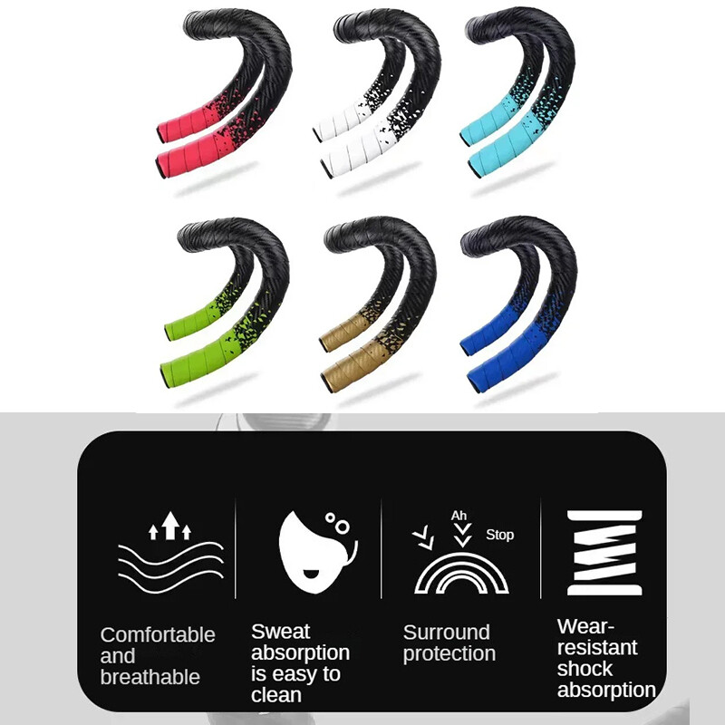 Remen za upravljač bicikla Traka za amortizaciju udaraca za upravljač bicikla PU+EVA Traka za šipku za cestovne bicikle Protuklizna oprema za bicikle