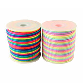 GEGEDA 2mm dúhový paracord 550 paracord nylon 100ft padáková šnúra na krk