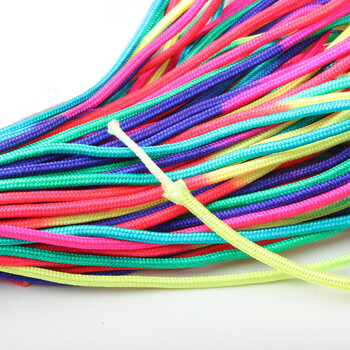 GEGEDA 2mm Rainbow Paracord 550 Paracord nylon 100FT Parachute Cord Lanyard Rope