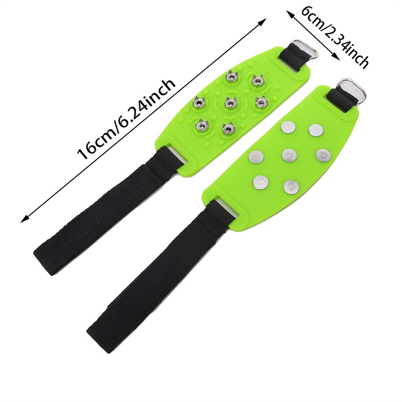 Silikonske dereze sa omčom sa sedam zuba i omčom za penjanje na otvorenom, protuklizne, podesive dereze sa kukom i omčom sa sedam zuba