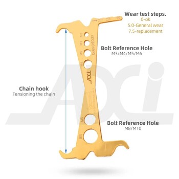 Инструмент за ремонт на велосипедни вериги Планински пътни вериги Линейка за измерване на измервателния уред Индикатор за проверка на износването на велосипеда Резервни аксесоари