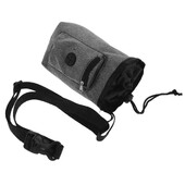 Klinšu kāpšanas pretslīdēšanas pulveris kucēnu apmācības maisiņš, kas paredzēts suņu krīta uzglabāšanai, sausu roku maisiņi mājdzīvnieku pavadas pelēks fitness