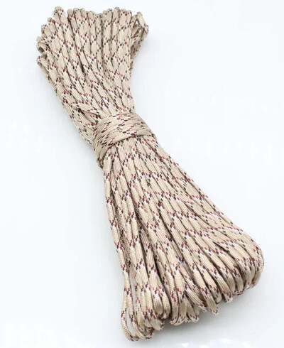 10/20 m 7 branduolių daugiafunkcis karinis pintas Paracord, skirtas rankų darbo pasidaryk pats išgyvenimui lauke, stovyklavimo laipiojimo raktų pakabukas