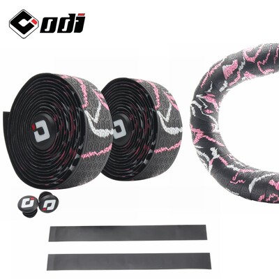 ODI velosipēdu stūres lente Mīksta velosipēdu stieņu lente PU EVA Neslīdošs, krāsains stūres pārsegs šosejas slīdēšanas velosipēdu braukšanas piederumiem