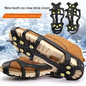 Ice Cleats Snow Walking Traction Cleats Κραμπόν για παπούτσια και μπότες Αντιολισθητικά Παπούτσια Spike Grippers Χειμερινή πεζοπορία Αναρρίχηση Ψάρεμα