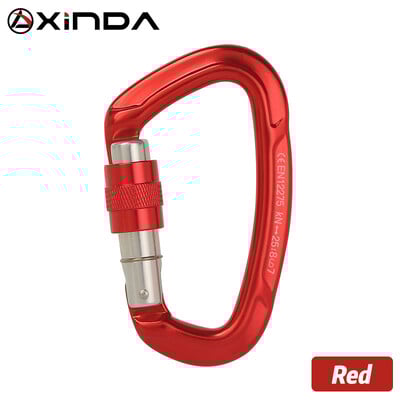 Profesionálna vonkajšia horolezecká karabína 25kN so zámkom v tvare D, bezpečnostná pracka na kľúče, náradie a vybavenie