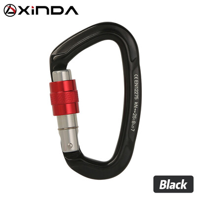 Profesionálna vonkajšia horolezecká karabína 25kN so zámkom v tvare D, bezpečnostná pracka na kľúče, náradie a vybavenie