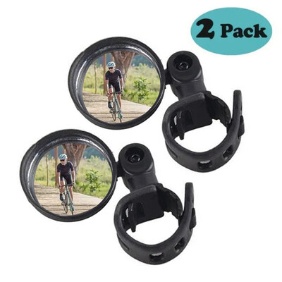 Platleņķa atpakaļskata spogulis velosipēdam, 360 grādu rotācija, braukšana ārā, kalnu velosipēda rokturis, drošības piederumi