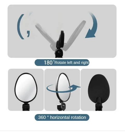 1/2 komada biciklističkih retrovizora, 360 stupnjeva podesivih rotirajućih upravljača, širokokutnih biciklističkih retrovizora, biciklističkih retrovizora