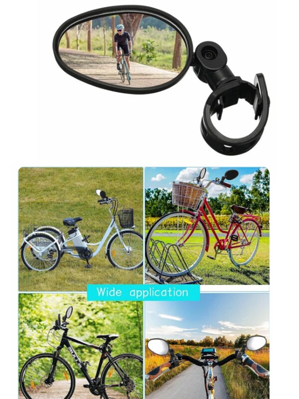 1/2 komada biciklističkih retrovizora, 360 stupnjeva podesivih rotirajućih upravljača, širokokutnih biciklističkih retrovizora, biciklističkih retrovizora