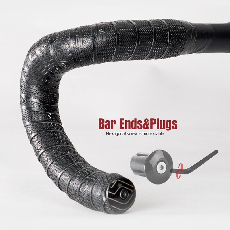 OG-EVKIN Traka za upravljač cestovnog bicikla Traka za poluge od poliuretana/EVA Anti-Vibration Biciklizam Dodaci za bicikle s 2 šipke