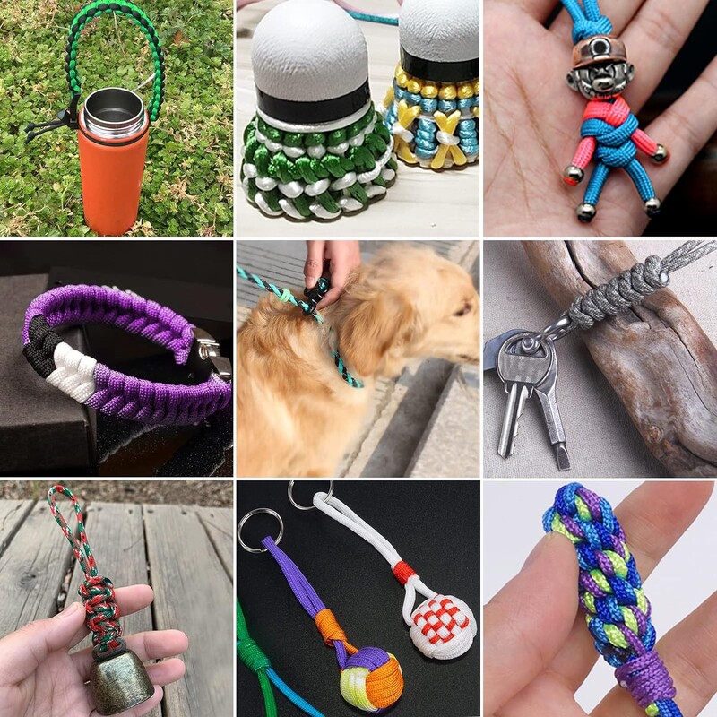 7 šerdies 550 svarų paracord 31 m skersmuo 4 mm išgyvenimo parašiutinio virvės palapinės priedai, skirti pasidaryk pats gaminti apyrankę šunų antkaklio idėjai dovana