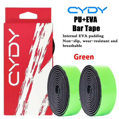 CYDY velosipēda stūres siksna MTB šosejas velosipēda roktura lente neslīdoša PU EVA lente Rokas stieņa aizsargapvalks Riteņbraukšanas piederumi 1 pāris