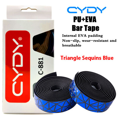 CYDY velosipēda stūres siksna MTB šosejas velosipēda roktura lente neslīdoša PU EVA lente Rokas stieņa aizsargapvalks Riteņbraukšanas piederumi 1 pāris