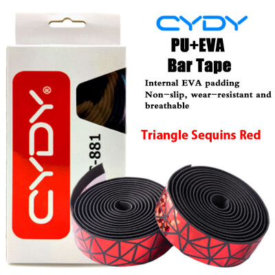CYDY velosipēda stūres siksna MTB šosejas velosipēda roktura lente neslīdoša PU EVA lente Rokas stieņa aizsargapvalks Riteņbraukšanas piederumi 1 pāris