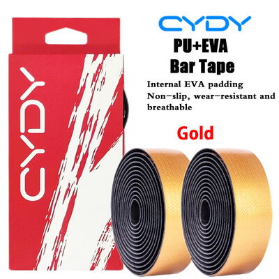 CYDY velosipēda stūres siksna MTB šosejas velosipēda roktura lente neslīdoša PU EVA lente Rokas stieņa aizsargapvalks Riteņbraukšanas piederumi 1 pāris