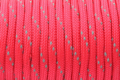 GEGEDA Reflective Paracord 550lb 7 Strand Survival 7 Strand 100FT Alpining Camping Survival 550 Paracord