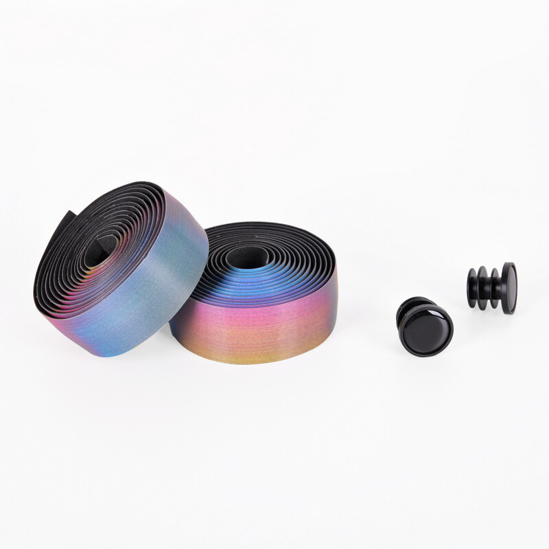 TRIFOX šosejas velosipēda stūres lente Ērta pretslīdes PU triecienu absorbējoša stūres aptinuma lente ar stūres gala spraudni