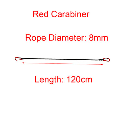 Тежкотоварен бънджи шнур Еластичен ремък за връзка Струна Карабинер Куки Каяк Колоездене Въжета за опаковане на багаж Къмпинг аксесоари