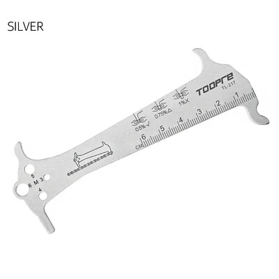 MTB velosipēda ķēžu pārbaudītāja ķēžu nodiluma indikatora rīku komplekti Daudzfunkcionālas ķēdes mērierīces mērīšana kalnu šosejas velosipēdam