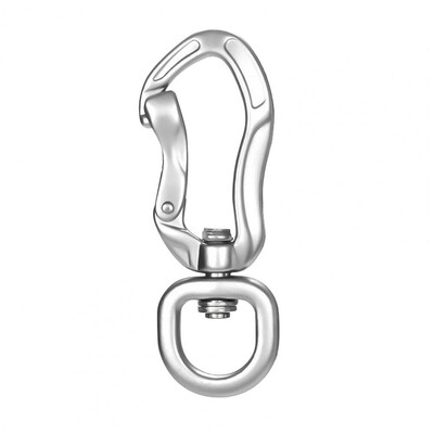 Lieljaudas karabīnes izturīgs alumīnija sakausējuma karabīnes klips ar 360 grādu grozāmu automātisko bloķēšanu smagai lietošanai ārpus telpām