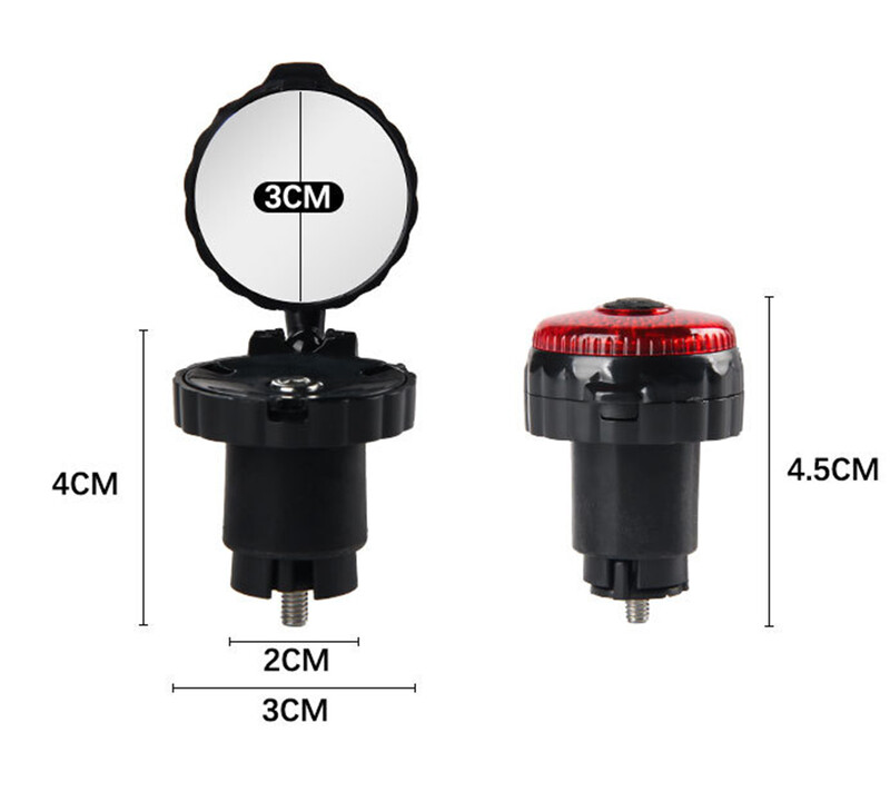 1gab mazs, grozāms salokāms MTB velosipēda spogulis velosipēda stūres atpakaļskata spoguļa roktura spraudņa atstarotājs, īpaši riteņbraukšanas piederumi