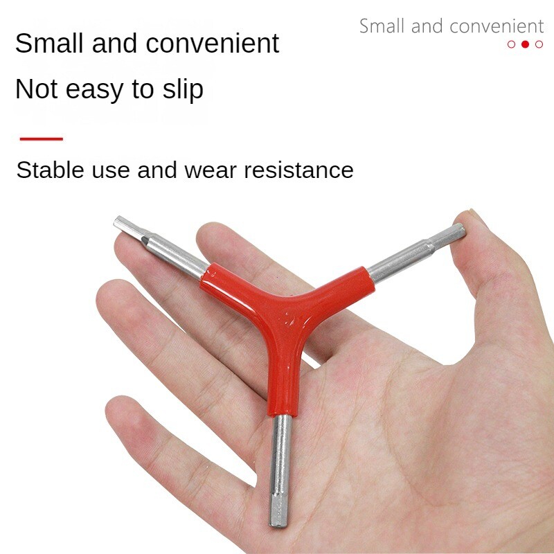 Y-veida 3 virzienu sešstūra uzgriežņu atslēga iekšējais sešstūra uzgriežņu atslēga 4/5/6 mm āra kempinga riteņbraukšanai kalnu velosipēda velosipēda apkopes remonta rīks