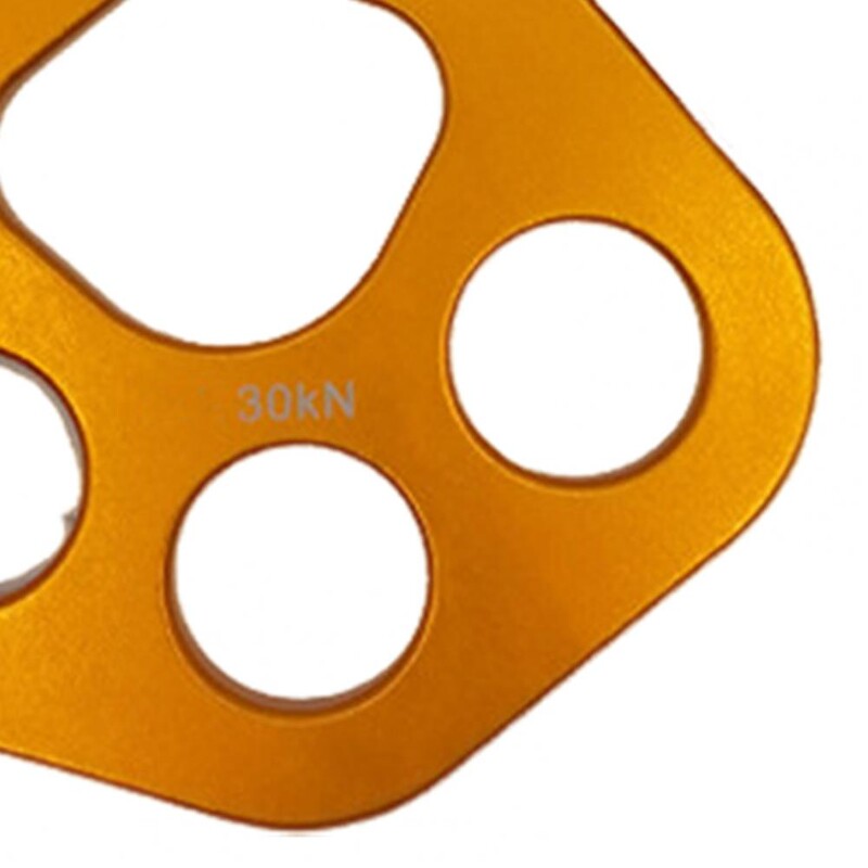 Ploča za snabdijevanje s 4 rupe, 30KN ploča za silu od aluminijske legure, planinarska ekspanzijska užeta, razdjelnik, pribor za penjanje