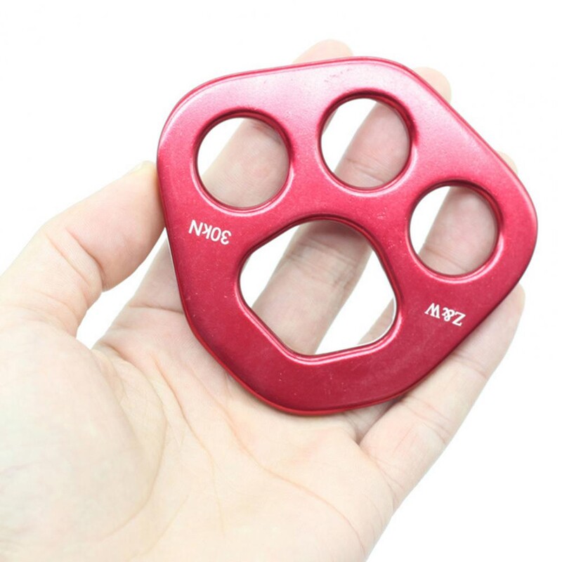 Ploča za snabdijevanje s 4 rupe, 30KN ploča za silu od aluminijske legure, planinarska ekspanzijska užeta, razdjelnik, pribor za penjanje