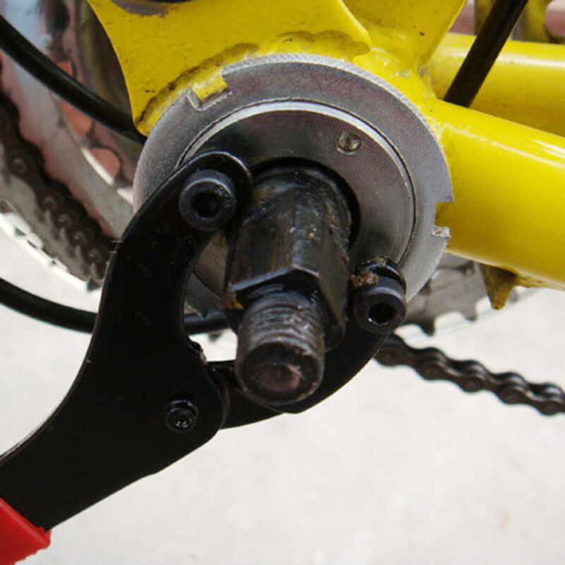 Verstelbare Fiets Trapas uzgriežņu atslēgas ķēde Wiel Crank Beugel brīvgaitas atslēga Reparatie Handig Remover Gereedschap