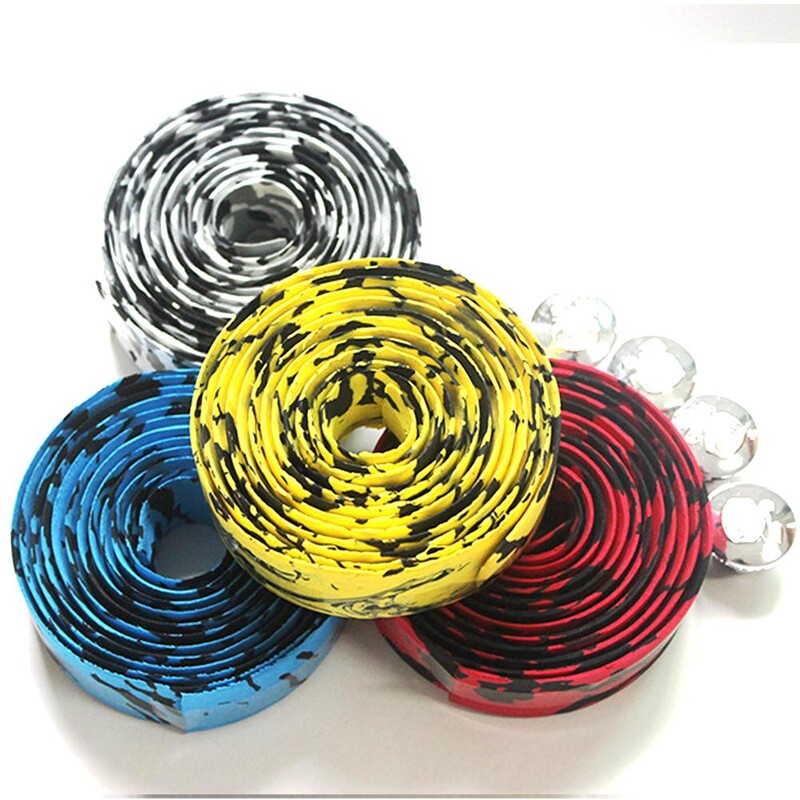 Augstākās klases šosejas velosipēda stūres lente Neslīdoša PU EVA velosipēda stūres siksna sacīkšu velosipēda nolaižamā stieņa lente šosejas riteņbraukšanas piederumi