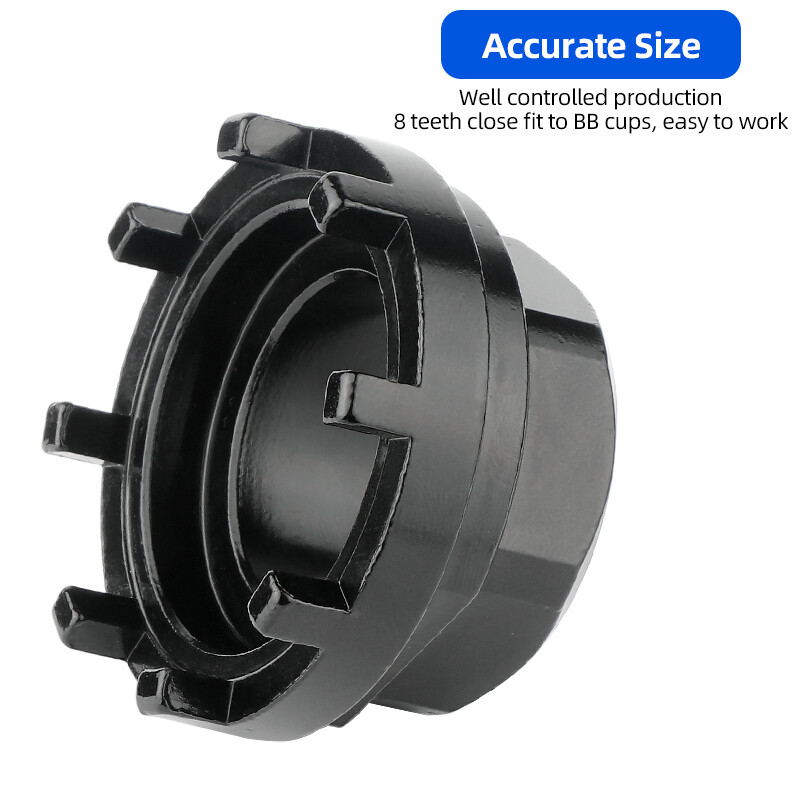 8-zubový nástroj na demontáž poistného krúžku prevodníka s ôsmimi zárezmi na montáž stredového zloženia ISIS BB na strane pohonu elektrobicykla