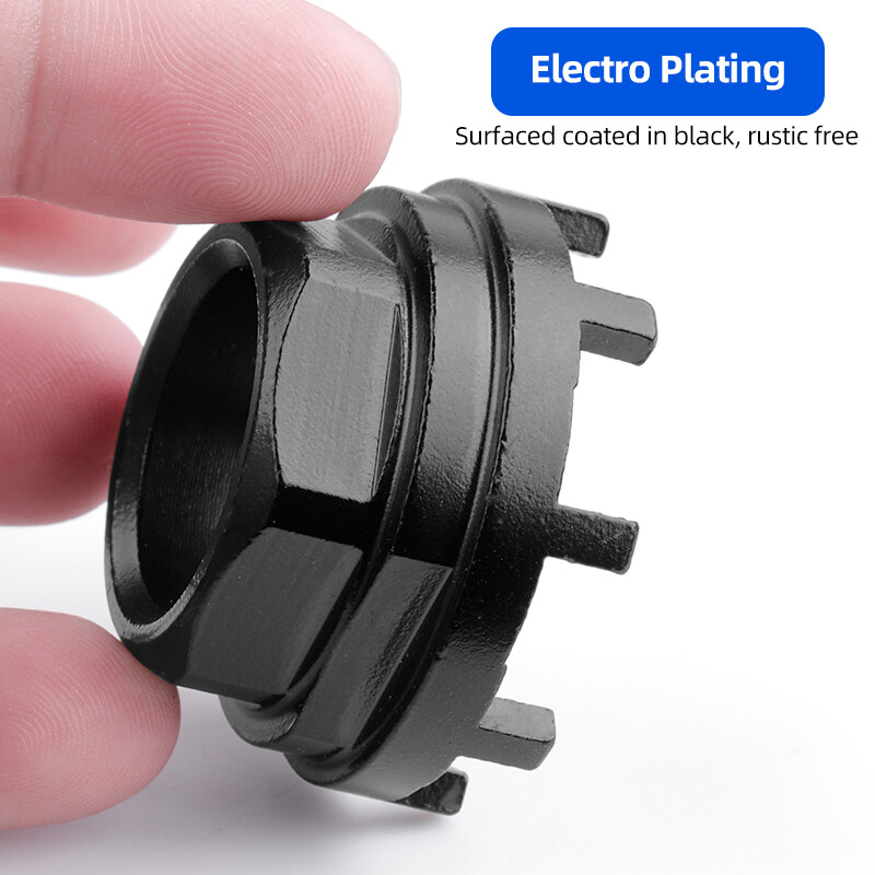 8-zubový nástroj na demontáž poistného krúžku prevodníka s ôsmimi zárezmi na montáž stredového zloženia ISIS BB na strane pohonu elektrobicykla