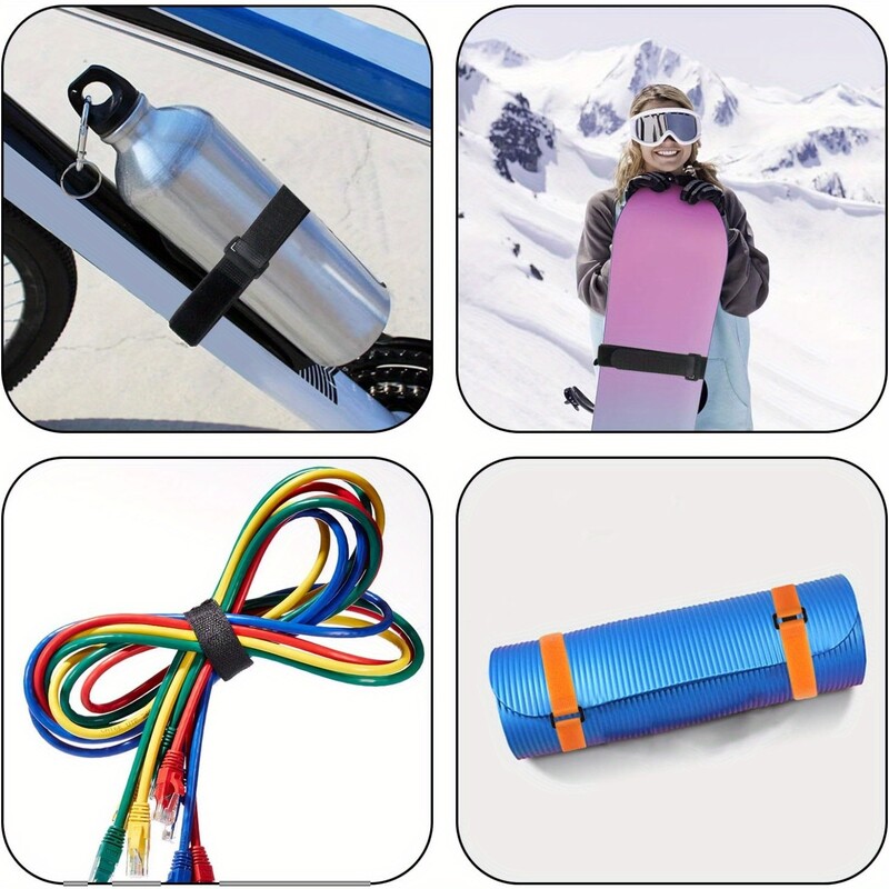 4Gb Universālas velosipēda organizēšanas kaklasaites siksnas Izturīgas kalnu velosipēda stūres fiksētas lentes virves Riteņbraukšanas pudeļu stiprinājuma lentes