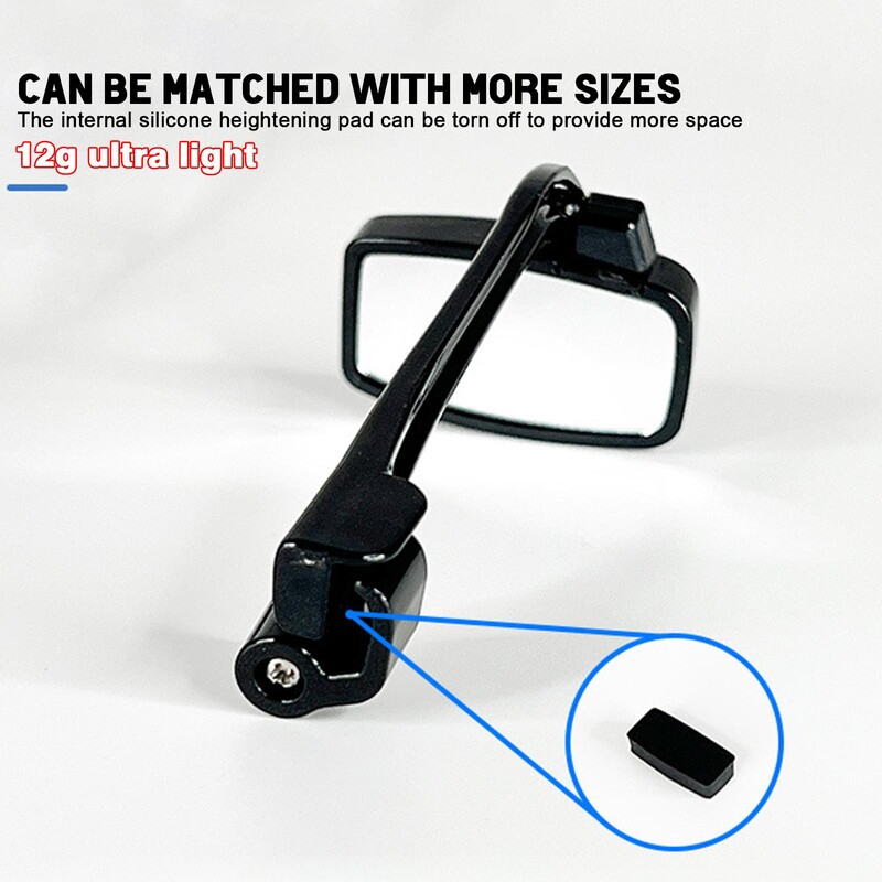 Velosipēds Velosipēds Riteņbraukšanas brilles Atpakaļskata spogulis 360 Atpakaļskats Regulējams Aizmugurējais skats Brilles Stiprinājuma ķivere Aizsargbrilles Aizmugurējais skats