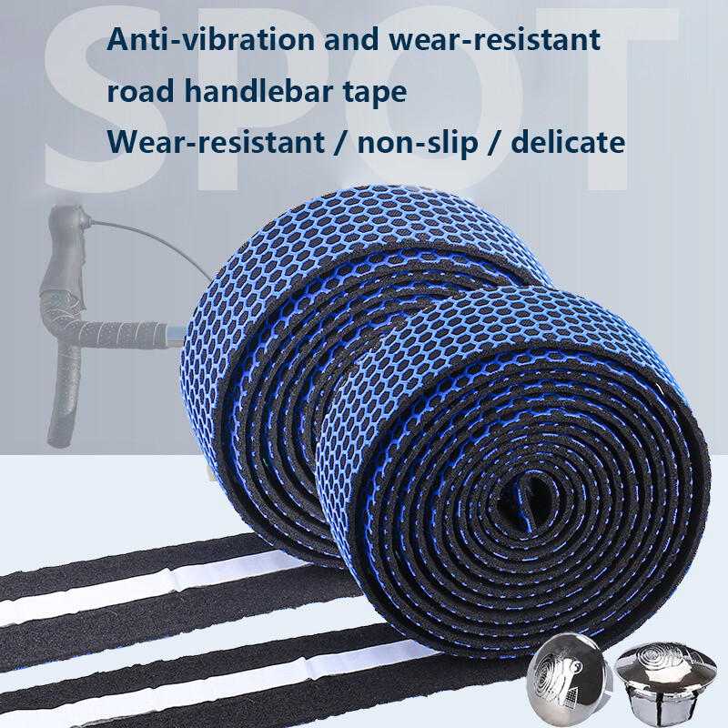1Pair velosipēda stūres lentes ceļa velosipēda pretslīdes silikona EVA triecienu absorbcijas rokturis lentes riteņbraukšanas siksna velosipēda piederumi