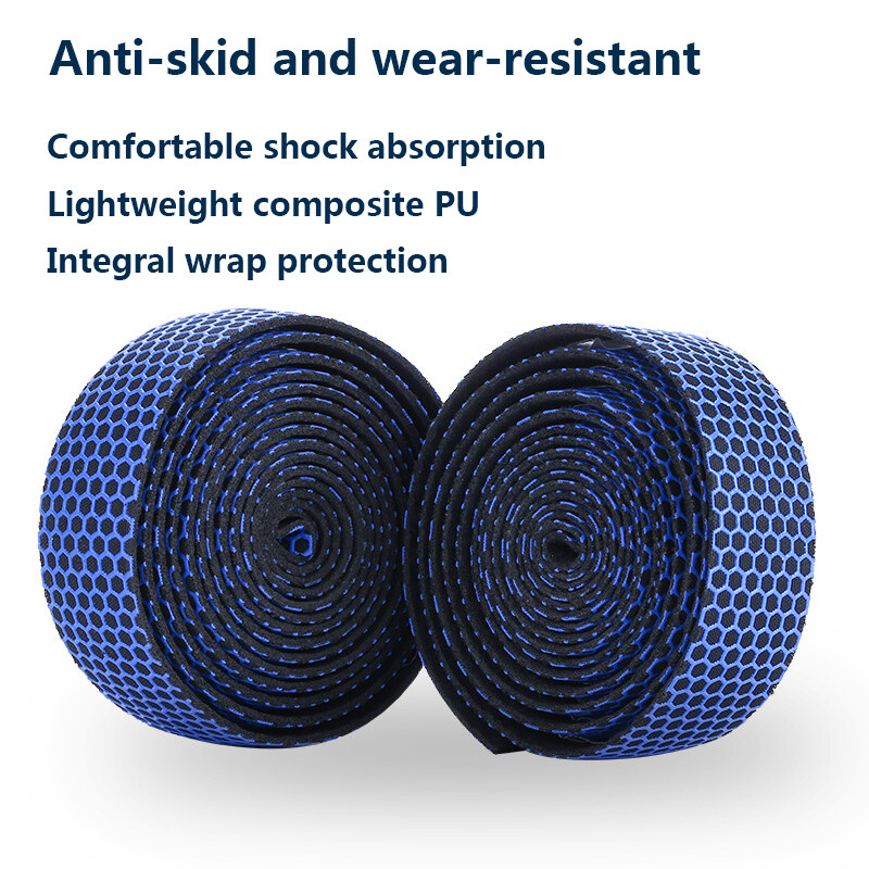 1Pair velosipēda stūres lentes ceļa velosipēda pretslīdes silikona EVA triecienu absorbcijas rokturis lentes riteņbraukšanas siksna velosipēda piederumi