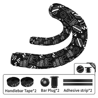 BUCKLOS šosejas riteņbraukšanas stūres lente pret slīdēšanu Ērtas velosipēdu stūres lentes Amortizējošas šosejas velosipēdu lentes Velosipēdu daļas