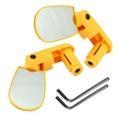 Velosipēda stūres spogulis Velosipēda stūres spogulis atpakaļskata spogulis regulējams 2 gab Velosipēda kalnu riteņbraukšanas stūres gala piederums