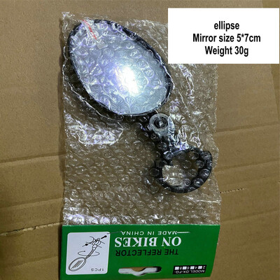 Velosipēda spogulis 360 grādu platleņķa izliekts spogulis Velosipēda spogulis kalnu velosipēda spogulis silikona rokturis