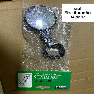 Velosipēda spogulis 360 grādu platleņķa izliekts spogulis Velosipēda spogulis kalnu velosipēda spogulis silikona rokturis