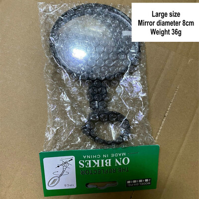 Velosipēda spogulis 360 grādu platleņķa izliekts spogulis Velosipēda spogulis kalnu velosipēda spogulis silikona rokturis