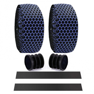 Šūnveida PVC šosejas velosipēda velosipēda stūres lentes jostas riteņbraukšanas stūres stieņa lentes ietīšanas korķa 2 stieņa spraudnis pretslīdes siksnas guidoline