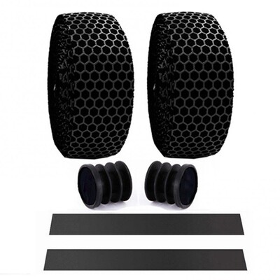 Šūnveida PVC šosejas velosipēda velosipēda stūres lentes jostas riteņbraukšanas stūres stieņa lentes ietīšanas korķa 2 stieņa spraudnis pretslīdes siksnas guidoline