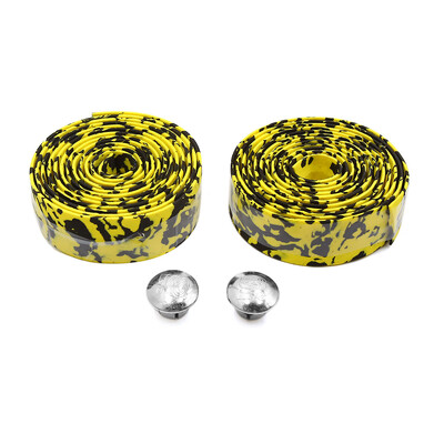 X Autohaux stūres roktura lentes aptinuma lentes dekors velosipēdam Dekoratīvā roktura lente velosipēda roktura josta ar stieņa vāciņu