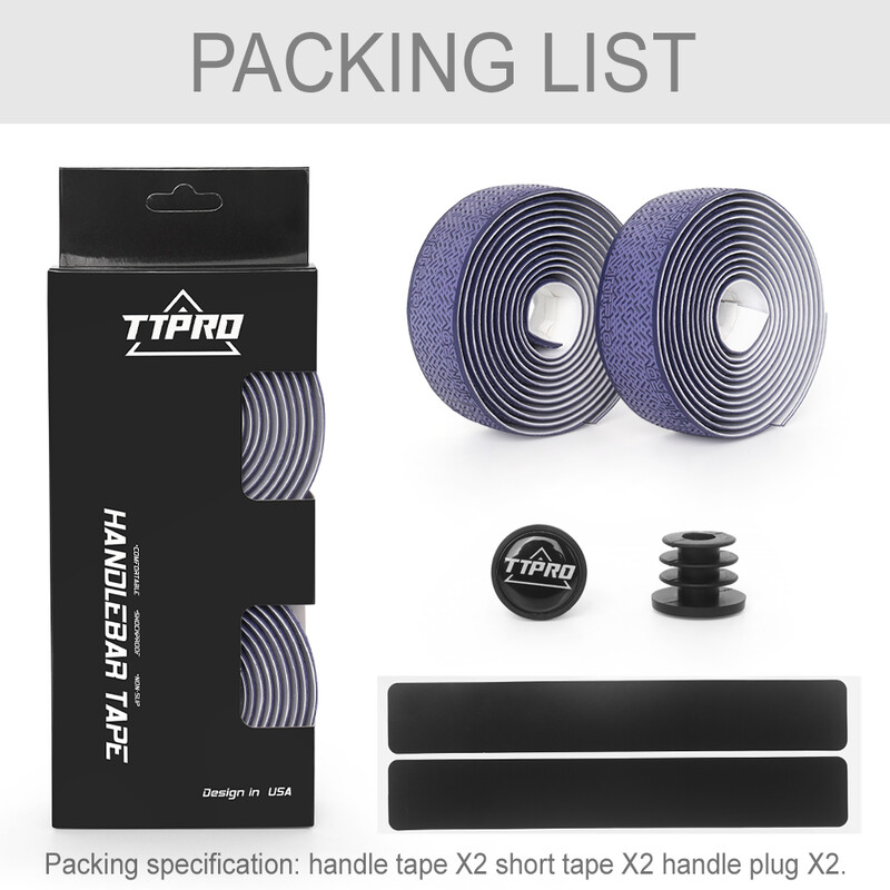 TTPRO šosejas velosipēda stūres lentes riteņbraukšanai PU EVA stūres stienis, pretslīdēšanas amortizējošais apvalks velosipēda jostas lentes velosipēda piederumi