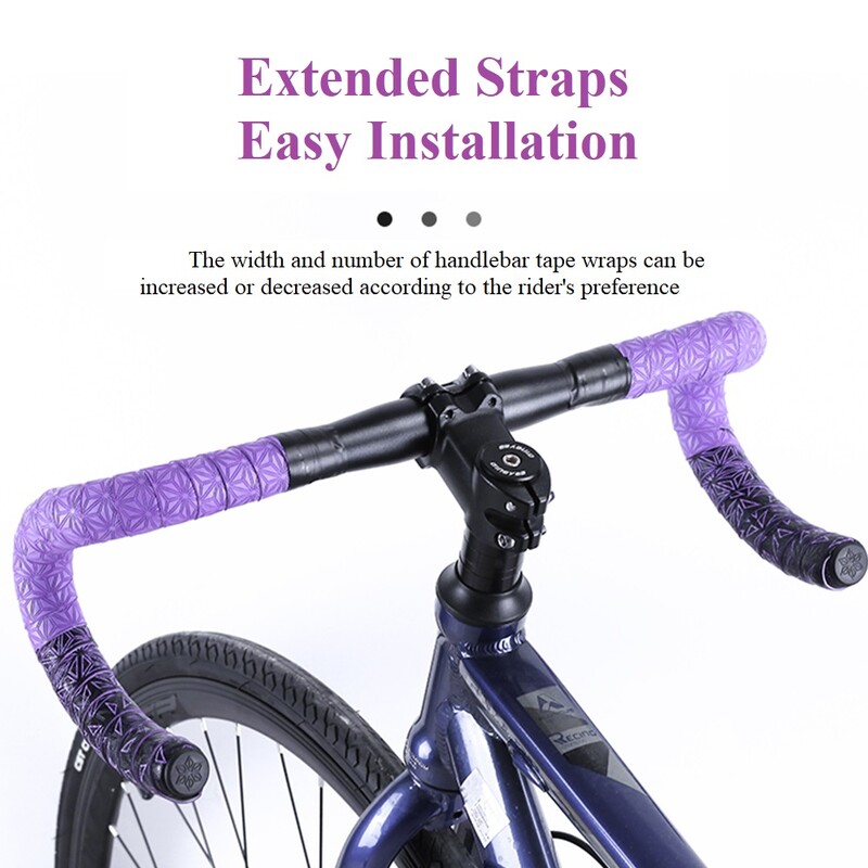 1 pāris šosejas velosipēdu pretslīdes stūres lente Amortizējoša sviedru roktura lente ar stieņa gala spraudņiem Velosipēda stieņa stieņa lente