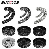 BUCKLOS Ταινία τιμονιού ποδηλασίας EVA Αντιολισθητική ταινία ποδηλάτου δρόμου Ανθεκτικά βύσματα άκρου Bartape